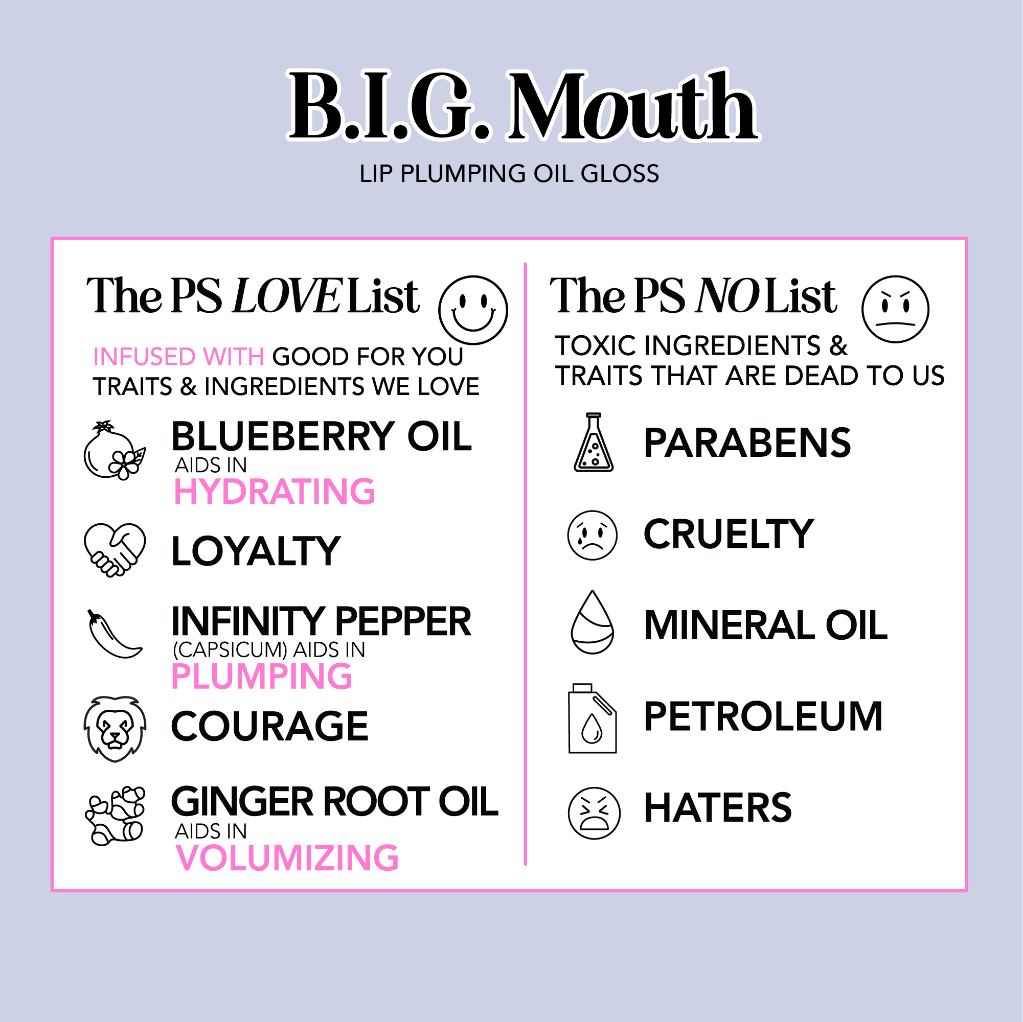 Polite Society B.I.G. Mouth Lip Plumping Hydrating Oil Gloss | Loud &amp; Proud 8