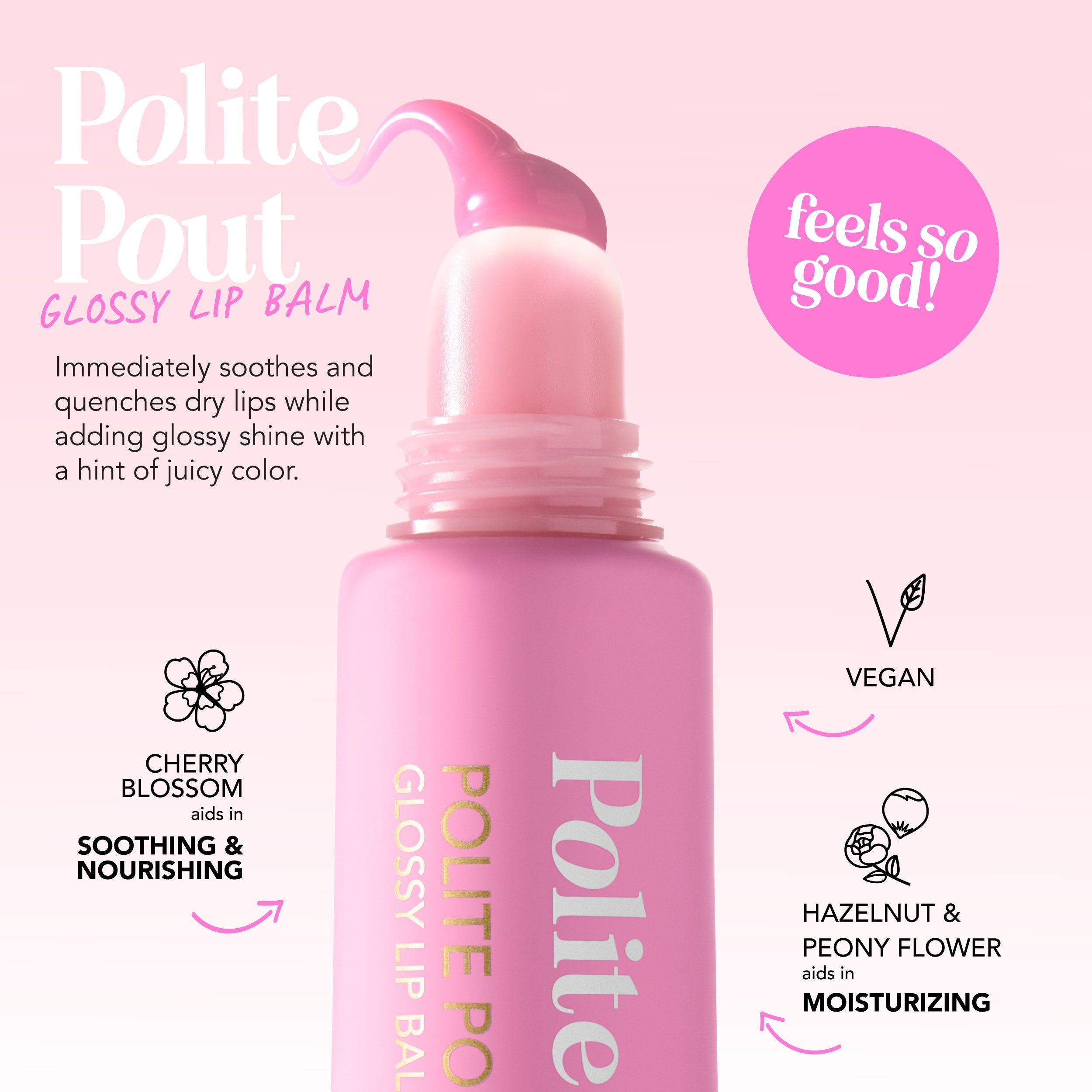 Polite Society Polite Pout Glossy Balm | Pink Grapefruit 3