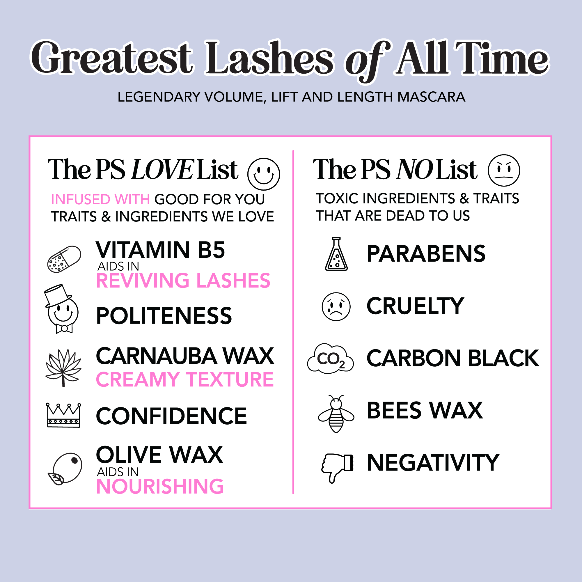 Greatest Lashes of All Time - Polite Society